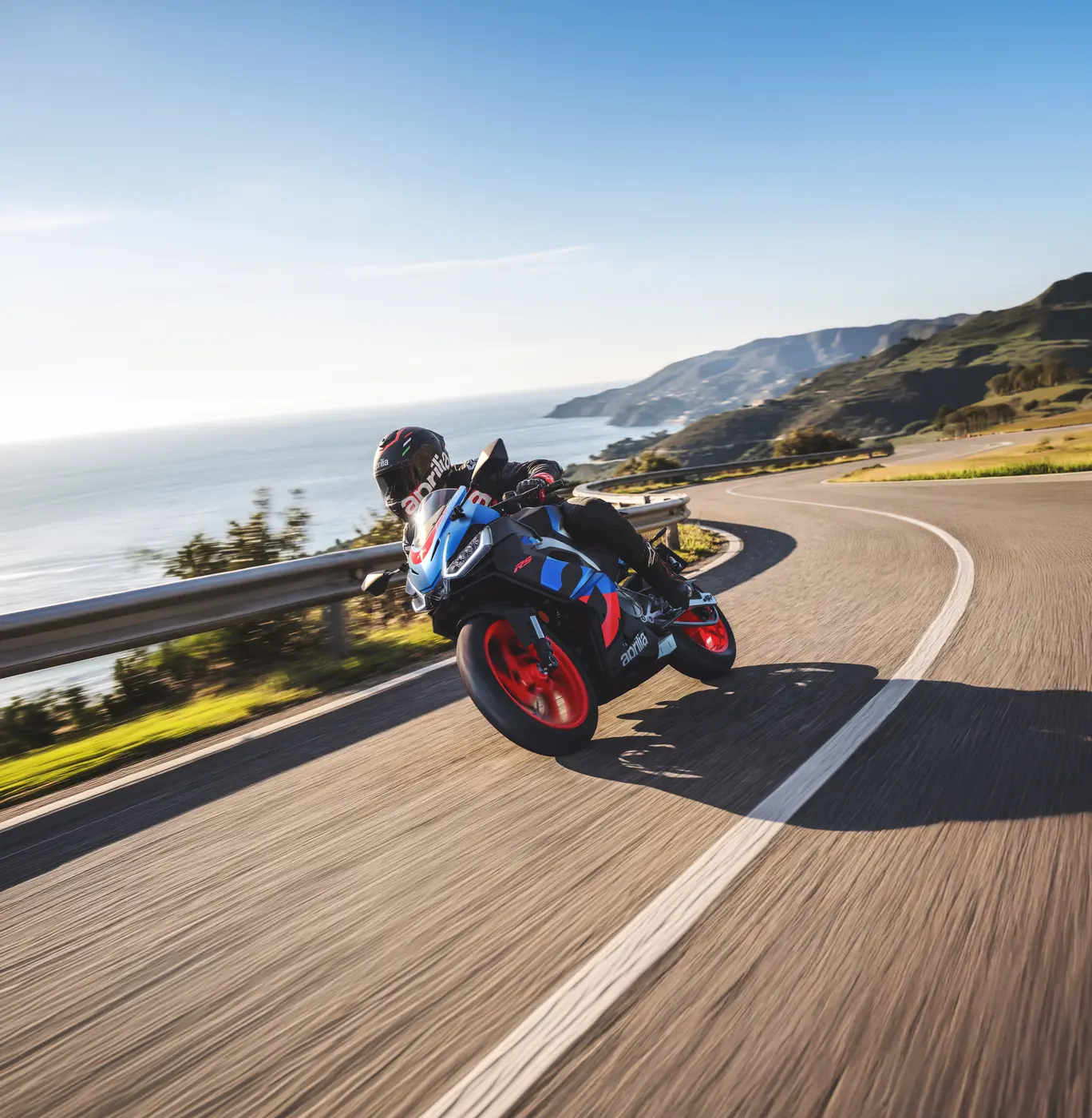 Aprilia RS 457, detalle de conducción