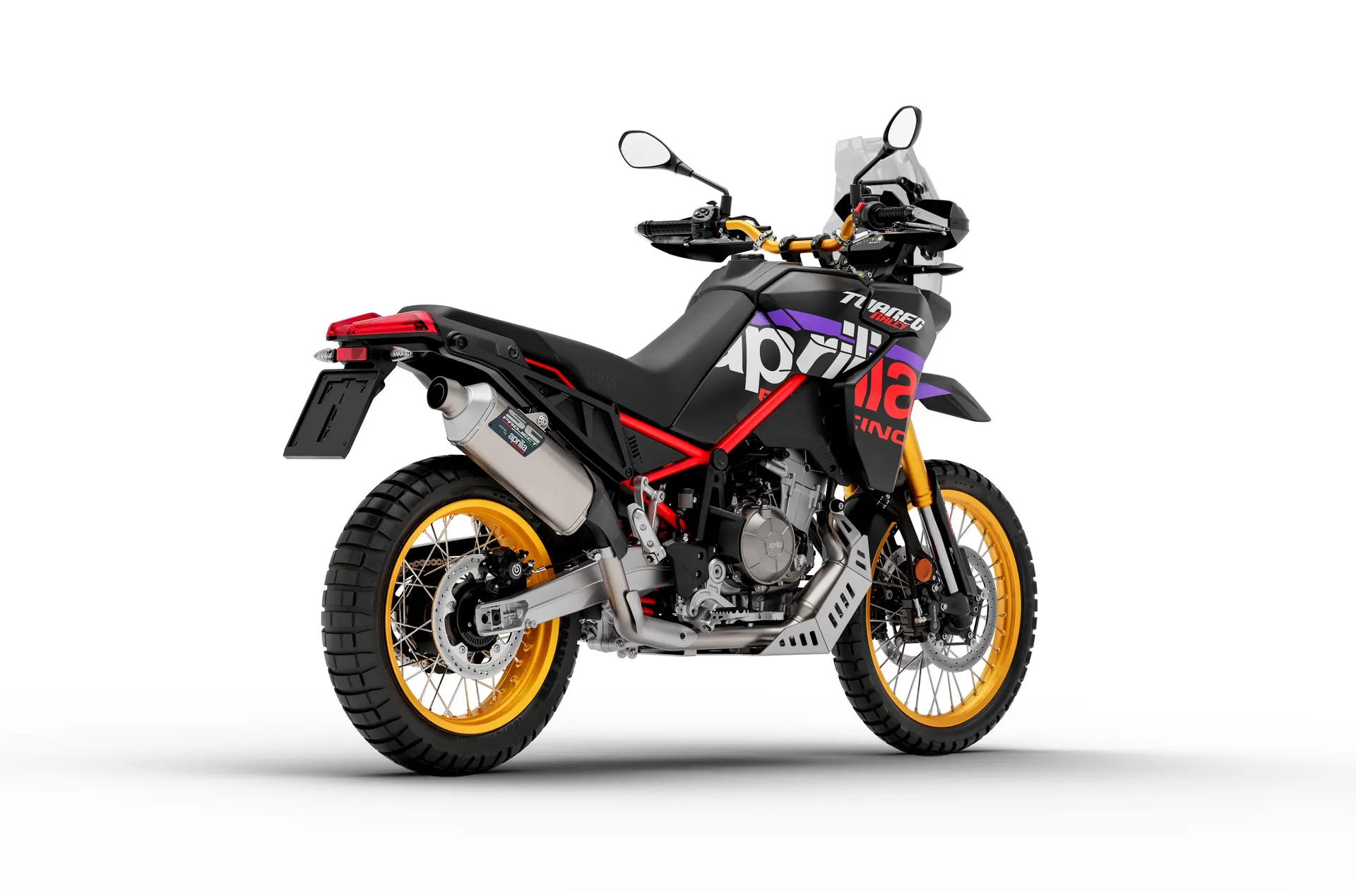 Aprilia Tuareg 660 Rally, detalle de conducción