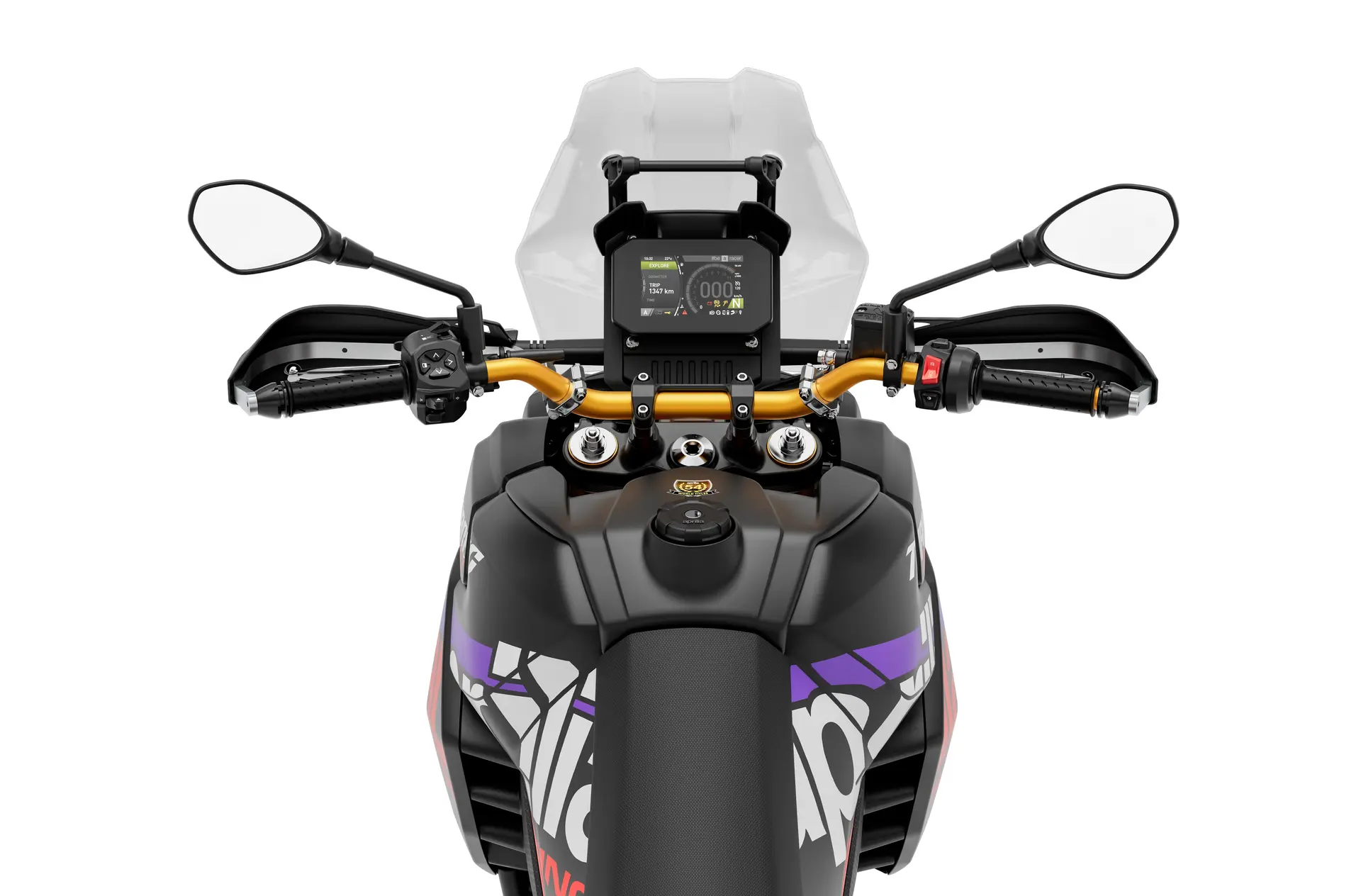 Aprilia Tuareg 660 Rally, detalle de conducción