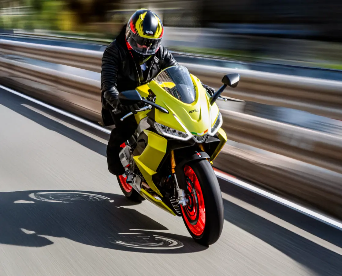 Aprilia RS 660, detalle de conducción